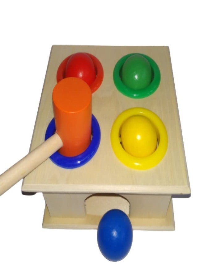 Shopfleet Hammer Ball Musical Xylophone Musical Toy Wooden Pounding Bench with Box Case Instrument for Kids 2+ Years (Hammer Ball + Xylophone) - Image 3